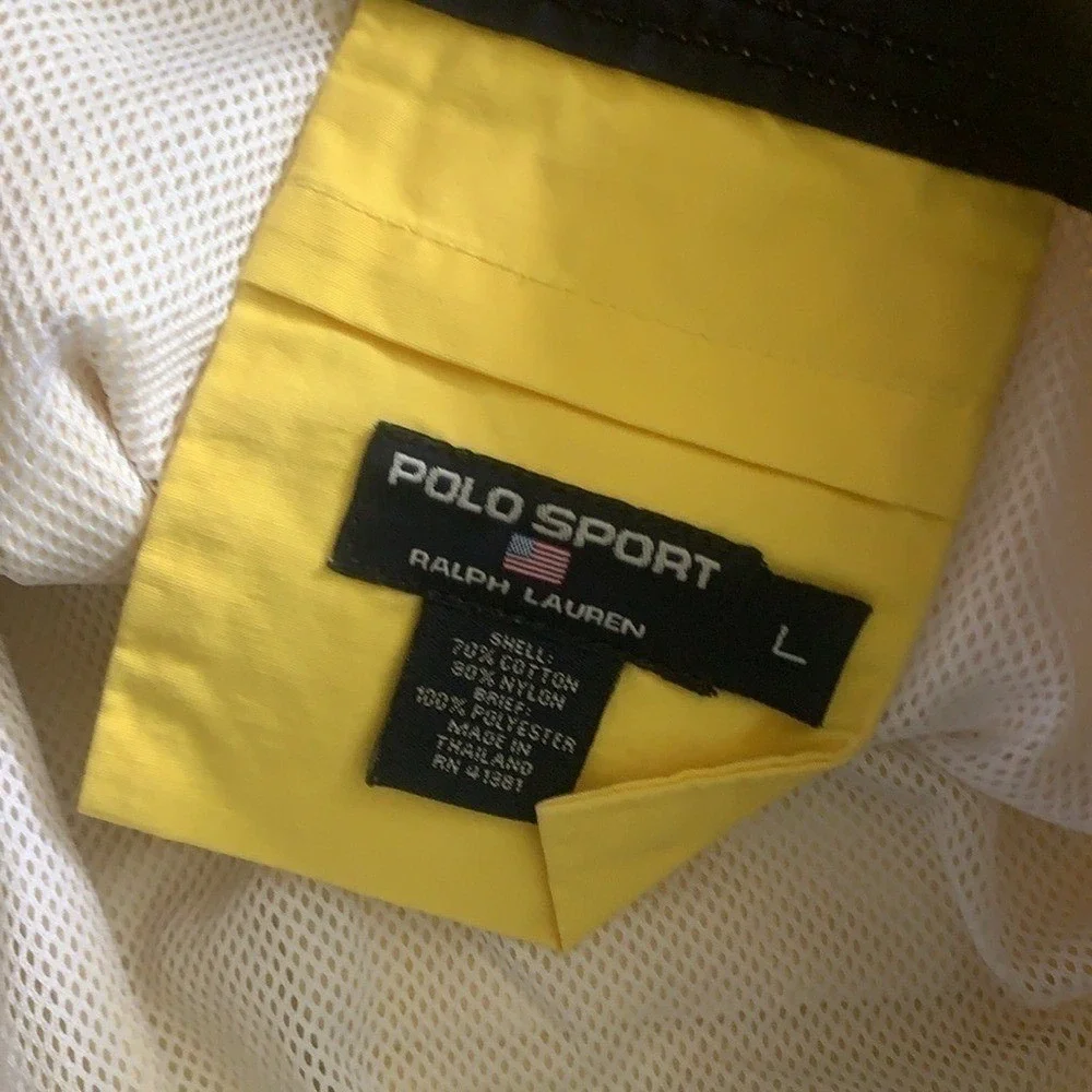 Polo Ralph Lauren Yellow Swim Trunks L‎ vintage